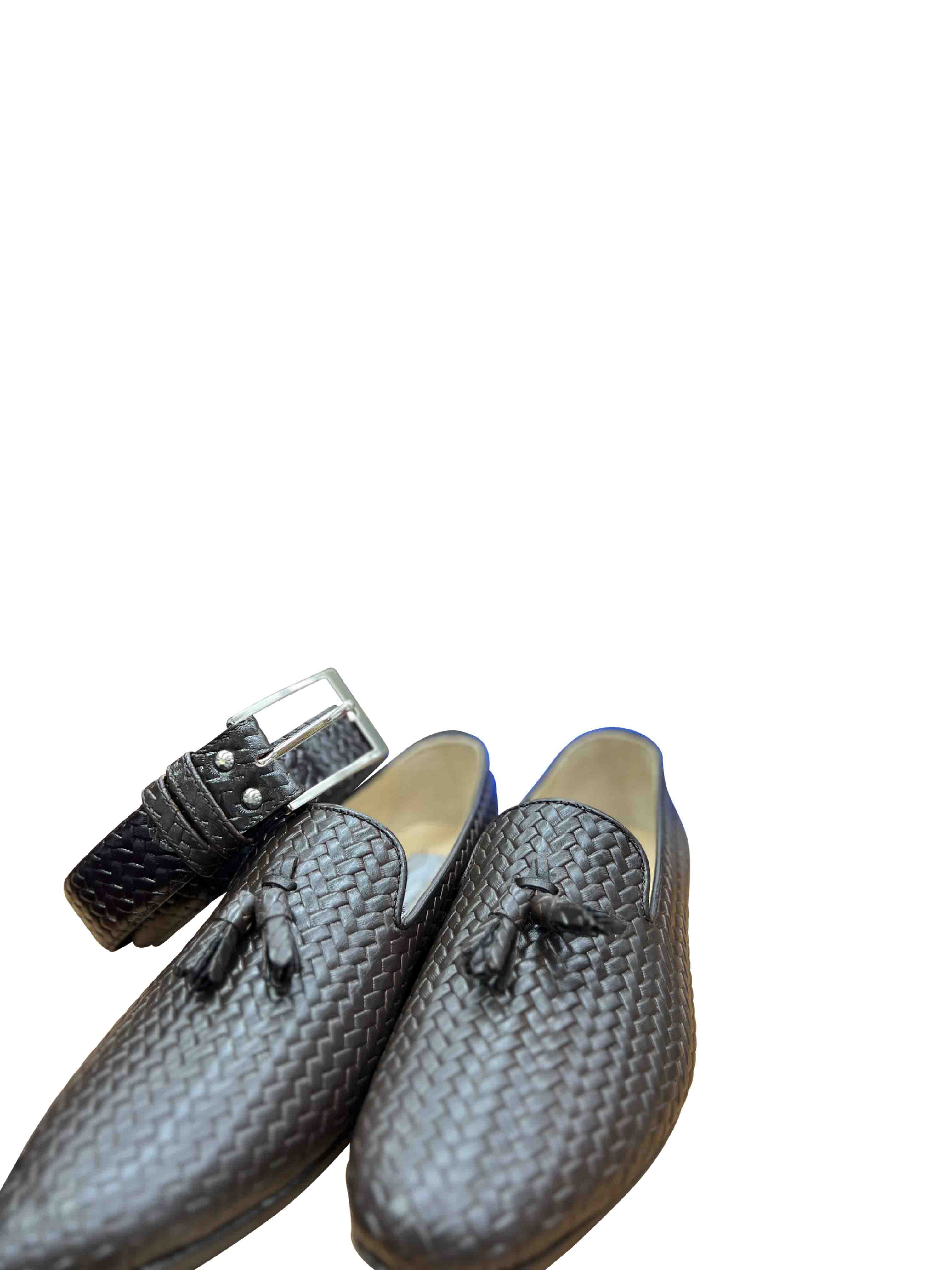 Hand Woven Leather Loafers